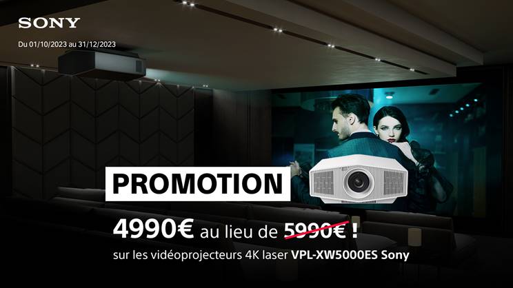 Promo projetceur Sony XW5000es_1000€